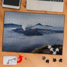 Asilmeydan Sisli Görüntü,yanardağ,dağlar 240 Parça Puzzle Yapboz TABLO-A242
