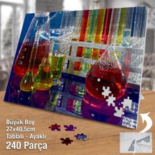 Asilmeydan Asil Hobi Laboratuvar - Deney - Kimya - Simya Yapboz-Ayak Destekli Çerçeveli 240 Parça Puzzle