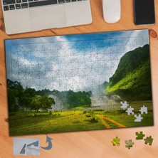 Asilmeydan Şelale ve Orman Manzarası 240 Parça Puzzle Yapboz TABLO-930