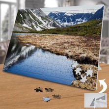 Asilmeydan Karlı Dağ Deniz Yansıması 240 Parça Puzzle YAPBOZ-74956