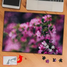 Asilmeydan Baharda Açan Pembe Çiçek 240 Parça Puzzle Yapboz Tablo-9eceb