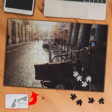 Asilmeydan Bisiklet Park Yeri, Şehir 240 Parça Puzzle Yapboz TABLO-970990