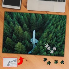 Asilmeydan Ormanın Içine Düşen Uçak 240 Parça Puzzle Yapboz TABLO-3708