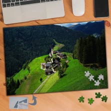 Asilmeydan Orman Içinde Toplu Köy Evleri 240 Parça Puzzle Yapboz TABLO-810