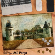 Asilmeydan Asil Hobi Kale - Görkemli Şato - Mimari Yapboz-Ayak Destekli Çerçeveli 240 Parça Puzzle