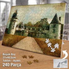 Asilmeydan Asil Hobi Kale - Görkemli Şato - Mimari Yapboz-Ayak Destekli Çerçeveli 240 Parça Puzzle