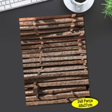 Asilmeydan Ormanda Odun Kütük Istifi 240 Parça Puzzle YAPBOZ-64736118