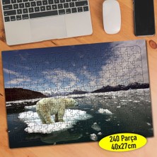 Asilmeydan Küresel Isınma Kutup Ayısı 240 Parça Puzzle YAPBOZ-15175086