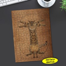 Asilmeydan Altın Oran Kedi 240 Parça Puzzle Yapboz TABLO-112593663