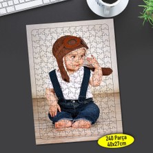 Asilmeydan Pilot Şapkalı Bebek 240 Parça Puzzle Yapboz TABLO-111214746
