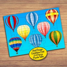 Asilmeydan Renkli Uçan Balonlar Çocuklara Özel Puzzle Yapboz TABLO-77PZ