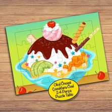 Asilmeydan Dondurma Tabağı Çocuklara Özel Puzzle Yapboz TABLO-23000