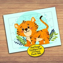 Asilmeydan Bebek Kaplan Tiger 24 Parça Çocuklara Özel Yapboz TABLO-214