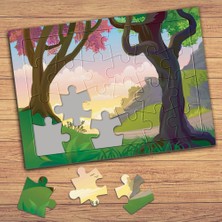 Asilmeydan Ormanda Ağaçlar-Doğa Çocuklara Özel Puzzle Yapboz TABLO-28796