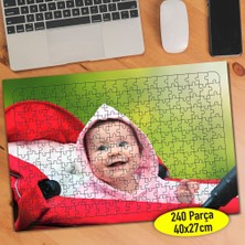 Asilmeydan Gülümseyen Neşeli Bebek Suratı 240 Parça Puzzle YAPBOZ-91292890
