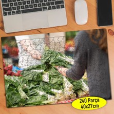 Asilmeydan Organik Gıda Pazarı Sebzeler 240 Parça Puzzle YAPBOZ-109110874