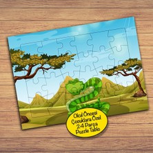 Asilmeydan Amazon Ormanlarında Yılan 24 Parça Çocuklara Özel Yapboz TABLO-23176I