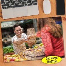 Asilmeydan Organik Gıda Pazarı Alışveriş 240 Parça Puzzle YAPBOZ-109110569