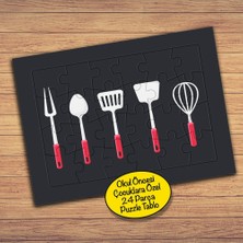 Asilmeydan Mutfak Gereçleri Kavramı 24 Parça Çocuklara Özel Yapboz TABLO-43767