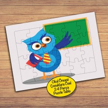 Asilmeydan Sevimli Öğretmen Baykuş 24 Parça Çocuklara Özel Yapboz Tablo-84