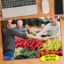 Asilmeydan Organik Gıda Pazarı Alışveriş 240 Parça Puzzle YAPBOZ-109110741