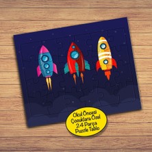 Asilmeydan Uçuşta Roketler 24 Parça Çocuklara Özel Yapboz TABLO-22147505027