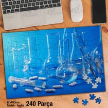 Asilmeydan Asil Hobi Laboratuvar - Deney Şişeleri - Ilaç -Kimya Yapboz-Ayak Destekli Çerçeveli 240 Parça Puzzle