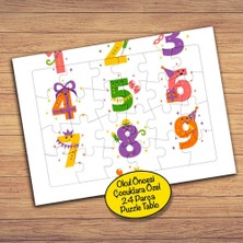 Asilmeydan Sayıları Öğreniyorum Çocuklara Özel Puzzle Yapboz TABLO-282PZ