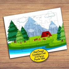 Asilmeydan Kamp Ormanı, Doğa, Ağaç Çocuklara Özel Puzzle Yapboz TABLO-108PZ