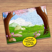 Asilmeydan Orman, Ağaçlar Çiçekler Çocuklara Özel Puzzle Yapboz TABLO-28787