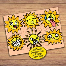 Asilmeydan Güneşin Komik Halleri Çocuklara Özel Puzzle Yapboz TABLO-89PZ