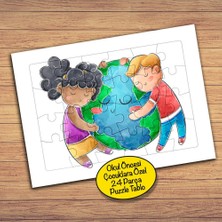 Asilmeydan Çocuklar ve Dünya 24 Parça Çocuklara Özel Yapboz TABLO-445