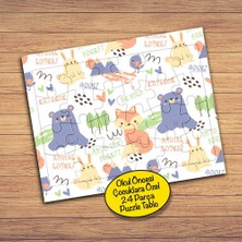 Asilmeydan Sevimli Ayı ve Tilki 24 Parça Çocuklara Özel Yapboz TABLO-107607