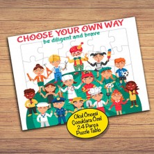 Asilmeydan Renkli Dünya Çocukları 24 Parça Çocuklara Özel Yapboz TABLO-8967