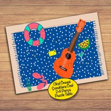 Asilmeydan Plaj-Tatil Kavramı 24 Parça Çocuklara Özel Yapboz TABLO-85387