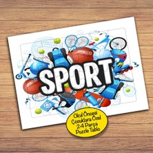Asilmeydan Spor Kavramı 24 Parça Çocuklara Özel Yapboz TABLO-9394