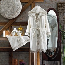 Zebra Casa Marakesh Krem Balayı Bornoz Seti