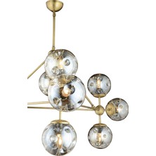 Lampaluce Spazio Modern Tasarım 10'lu Avize Sarı