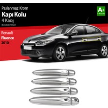 Oto Krom Details Renault Fluence Krom Kapı Kolu 4 Kapı Sensörlü 2010 Üzeri