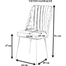 MyMassa Vento Sandalye, Mutfak Sandalyesi, Yemek Sandalyesi