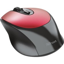 Trust 24019 Zaya Rechargeable Şarj Edilebilir Kablosuz Optik Mouse Kırmızı