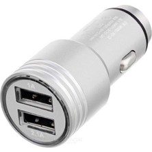 Yeka Çift USB Araç Şarj Cihazı Metal Yüksek Kalite