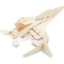 Woodcraft Ahşap Maket F16 Fighter Plane 3D Maket