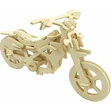 Woodcraft Ahşap Maket Cross-Country Motosiklet 3D Maket