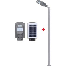 Tekno Solar Güneş Enerjili Bahçe Aydınlatma Direği + 30W Solar Sokak Lambası