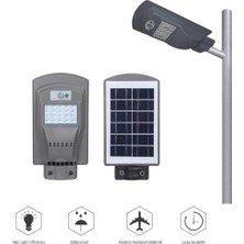 Tekno Solar Güneş Enerjili Bahçe Aydınlatma Direği + 30W Solar Sokak Lambası