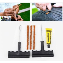 Anka Shop Motosiklet Lastik Tamir Seti Deluxe Tire Plug Kiti Motor Bisiklet Oto Fitil Ile Patlak Tamiri