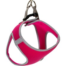 Mita Air Mesh Göğüs Tasması Fosforlu Pembe S 7-10 Kg