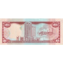 Benim Koleksiyonum Trinidad ve Tobago, 1 Dolar (2006) P#46 Çil Eski Kağıt Para