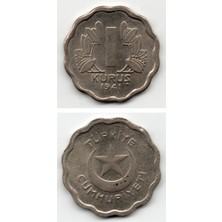 Benim Koleksiyonum 1 Kuruş (1941) Nikel Çil Eski Madeni Para